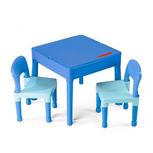 Tega Set masuta cu 2 scaune Lego Albastru