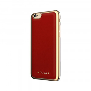 Occa iPhone 7 Absolute Red (piele naturala)