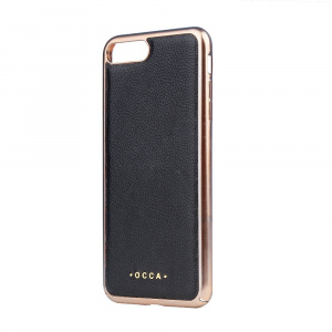 Occa iPhone 7 Plus Absolute Black (piele naturala)