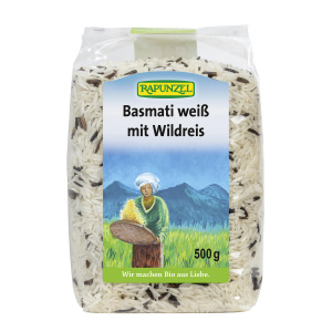 Rapunzel Orez Basmati Alb si Salbatic Bio 500g