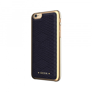 Occa Carcasa iPhone 7 Wild Black (piele naturala)