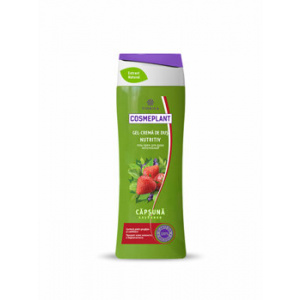 Viorica Gel-Crema dus Nutritiv Capsuna Cosmeplant 400 ml RN