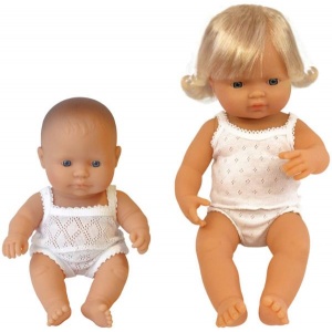 Miniland Baby european (fata) Papusa 21cm