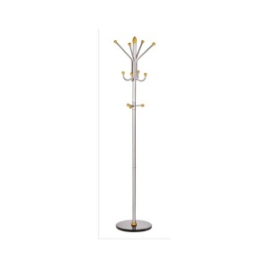 Alco Cuier metalic argintiu cu accesorii din lemn, 185/40cm, AL-2804