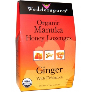 Wedderspoon Bomboane cu Miere de Manuka, Ghimbir si Echinacea 120g