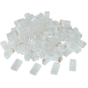 Gembird Modular plug 8P8C for solid CAT6 LAN cable, 10 pcs per bag LC-8P8C-002/10