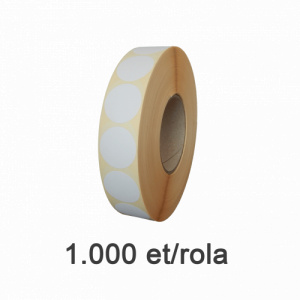 ZINTA Role etichete semilucioase rotunde 30mm, 1000 et./rola - 30X30X1000-SGP-R