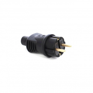 IPEE Stecher cauciucat 1328, 230V, cu contact de protectie