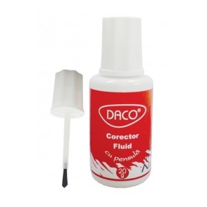Daco Corector fluid cu pensula