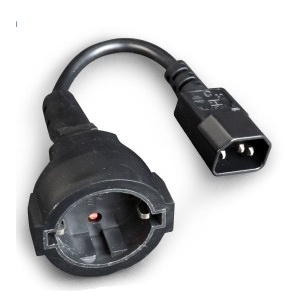 Gembird Power adapter cord (C14 male to Schuko female) PC-SFC14M-01