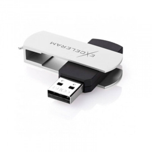 Exceleram P2 32GB USB 2.0 White/ Black EXP2U2WH2B32