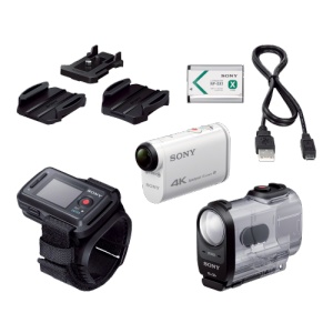 Sony 4K Action Cam with Live View Remote Bundle (FDR-X1000VR)