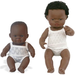 Miniland Baby african (baiat) Papusa 21cm