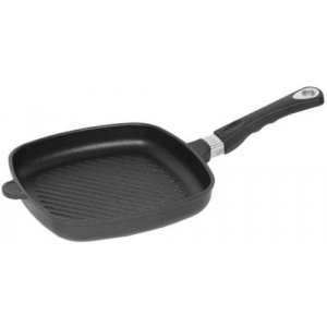 AMT Gastroguss Tigaie grill E264G, 26cm (Negru)
