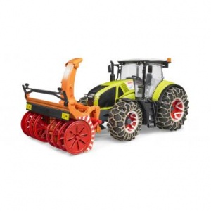 Bruder Tractor cu lant si freza pentru zapada Claas Axion 950