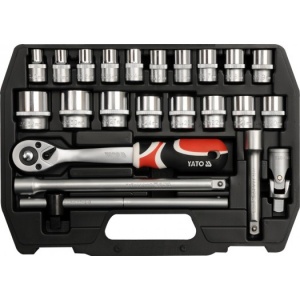 YATO Set tubulare + antrenor 23buc 1/2