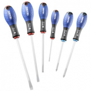 FACOM Set 6 surubelnite drepte si Pozidrive E160903
