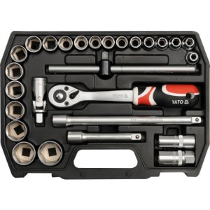 YATO Set tubulare + antrenor 27buc 1/2