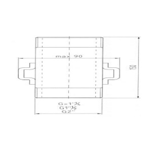 Tricomserv Stut filetat , G1''1/2