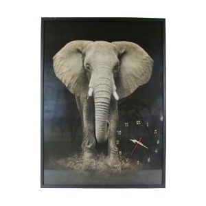 Heinner Tablou cu ceas inramat 70x100 cm Elephant