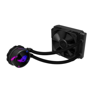Asus ROG STRIX LC 120 AIO cooler, RGB lighting, Aura sync, ROG radiator fans