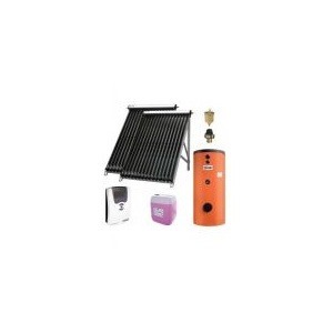 Ferroli Pachet solar cu 2 colectori cu tuburi vidate Ecotube NEW 20 si boiler cu doua serpentine Ecounit 400-2C WT