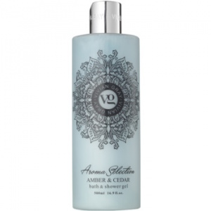 Vivian Gray Aroma Selection Amber & Cedar gel de dus si baie 500 ml