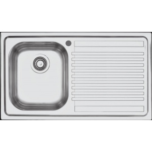 Barazza B_FAST 86x50cm cu 1 cuva si picurator pe partea dreapta (1LFS91D)