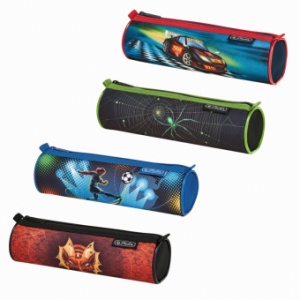 Herlitz Pencil pouch round Boys Mix II designs assorted 50008698