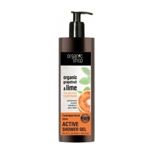 Organic Shop Gel de dus revitalizant punch de grapefruit cu grapefruit si flori de lime 280ml
