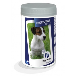 Pet-Phos Growth Ca/P=2 Dog tablete aromate 100 buc
