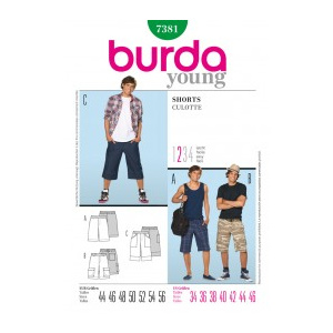 Burda Style Pantaloni-pantaloni scurti casual 7381
