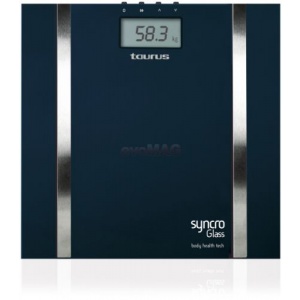 Taurus Cantar de baie Syncro glass, 150 kg Negru