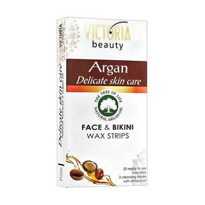 Camco Benzi depilatoare cu ceara rece pentru fata cu argan 20 buc