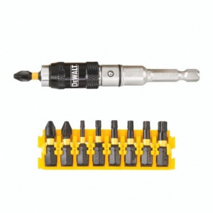 DeWALT Set insurubare 10 accesorii de impact cu cap pivotant - DT70578T