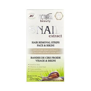 Camco Benzi depilatoare cu ceara rece pentru fata cu extract de melc Victoria Beauty , 20 buc
