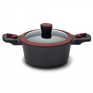 Nava Oala cu capac 20 cm din aluminiu cu manere detasabile Flytt NV 128 015