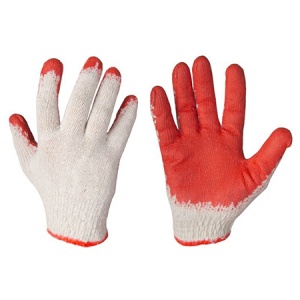 Lahti Pro Manusa bumbac cu latex - (9) / rosu 5903755047526