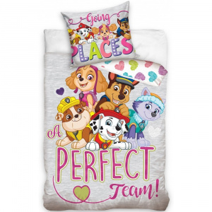 Sun City Set Paw Patrol A Perfect Team 100x135 + 40x60 gri
