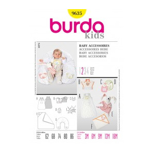 Burda Style Perna moale, sac de dormit, halat de baie 9635