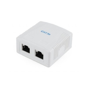Gembird CAT5E FTP 2-port surface mount box NCAC-2F5E-01