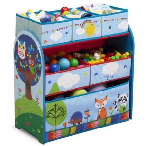 Delta Organizator Jucarii Cu Cadru Din Lemn Woodland Lista De