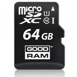 GoodRam MicroSDXC, 64GB, Clasa 10 + Adaptor SD M1AA-0640R12