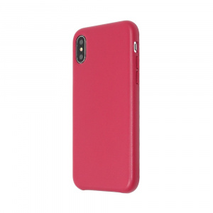 Just Must Carcasa iPhone X Origin Leather Red (piele naturala)