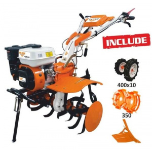 Ruris 731K + roti cauciuc 4.00-10 + rarita ajustabila + roti metalice 350 fara manicot