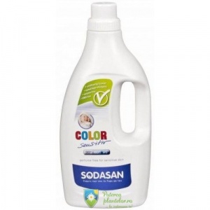 Sodasan Detergent bio lichid rufe color Sensitiv 1,5 L