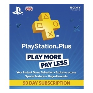 Sony Playstation Plus - 90 Day Subscription Card