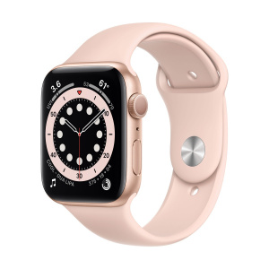 Apple Watch Series 6 44mm GPS Gold Aluminum Case with Pink Sand Sport Band