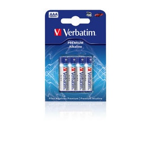 Verbatim AAA Alkaline Batteries 4pcs (49920)