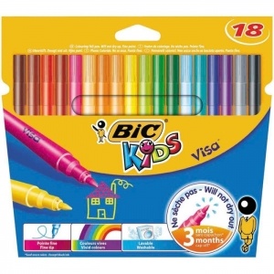 BIC Carioci 18 culori lavabile Visa Bic 887147